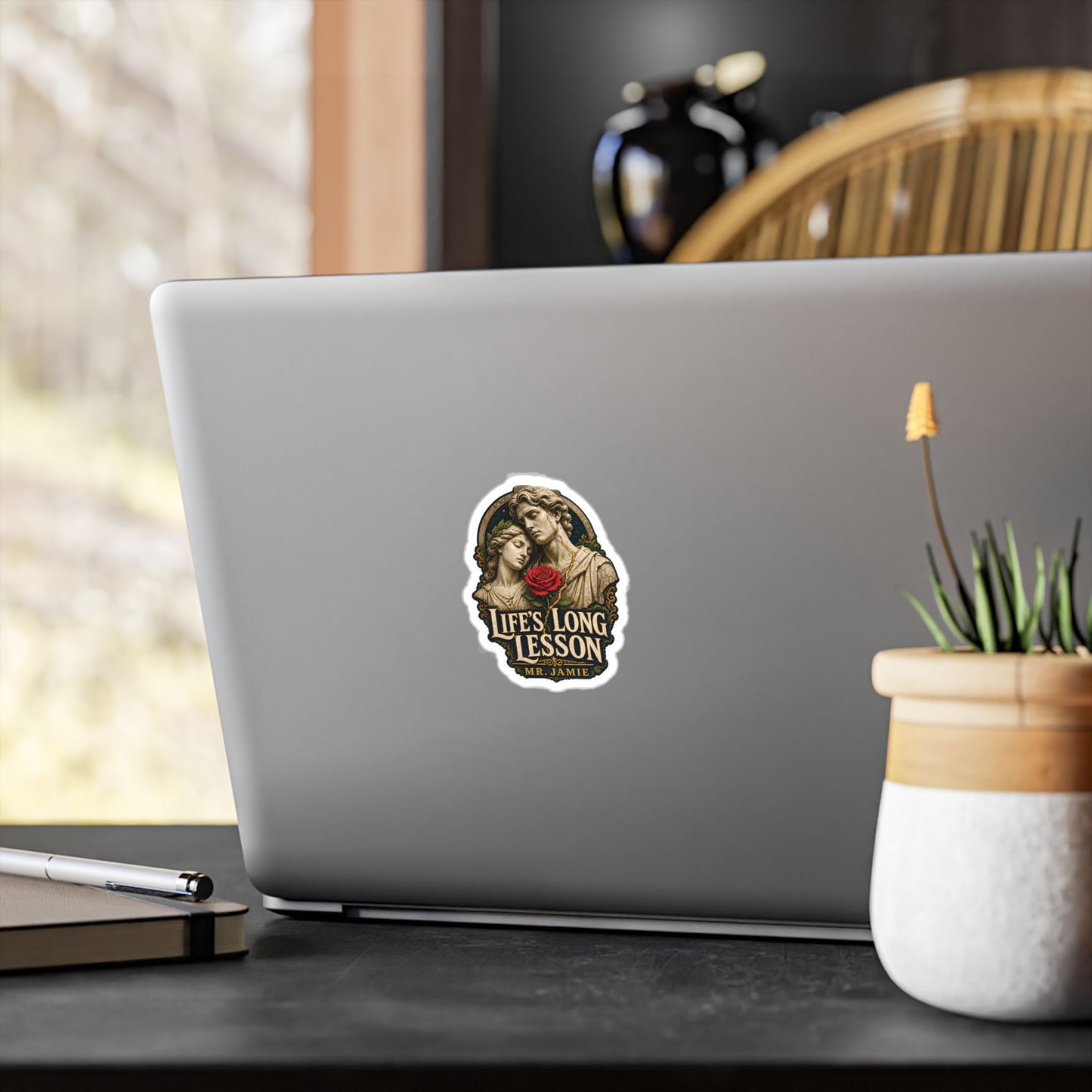 Mr. Jamie "Life's Long Lesson" Kiss-Cut Vinyl Sticker