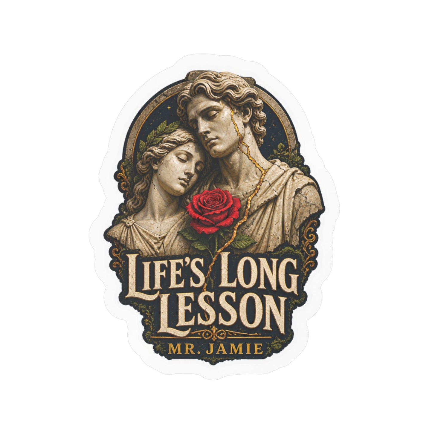 Mr. Jamie "Life's Long Lesson" Kiss-Cut Vinyl Sticker