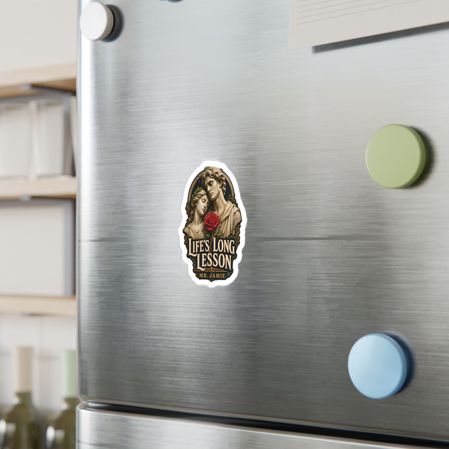 Mr. Jamie "Life's Long Lesson" Kiss-Cut Vinyl Sticker