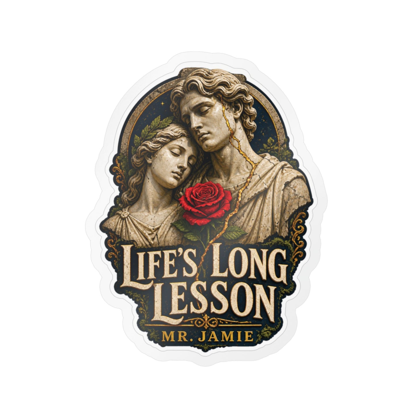 Mr. Jamie "Life's Long Lesson" Kiss-Cut Vinyl Sticker