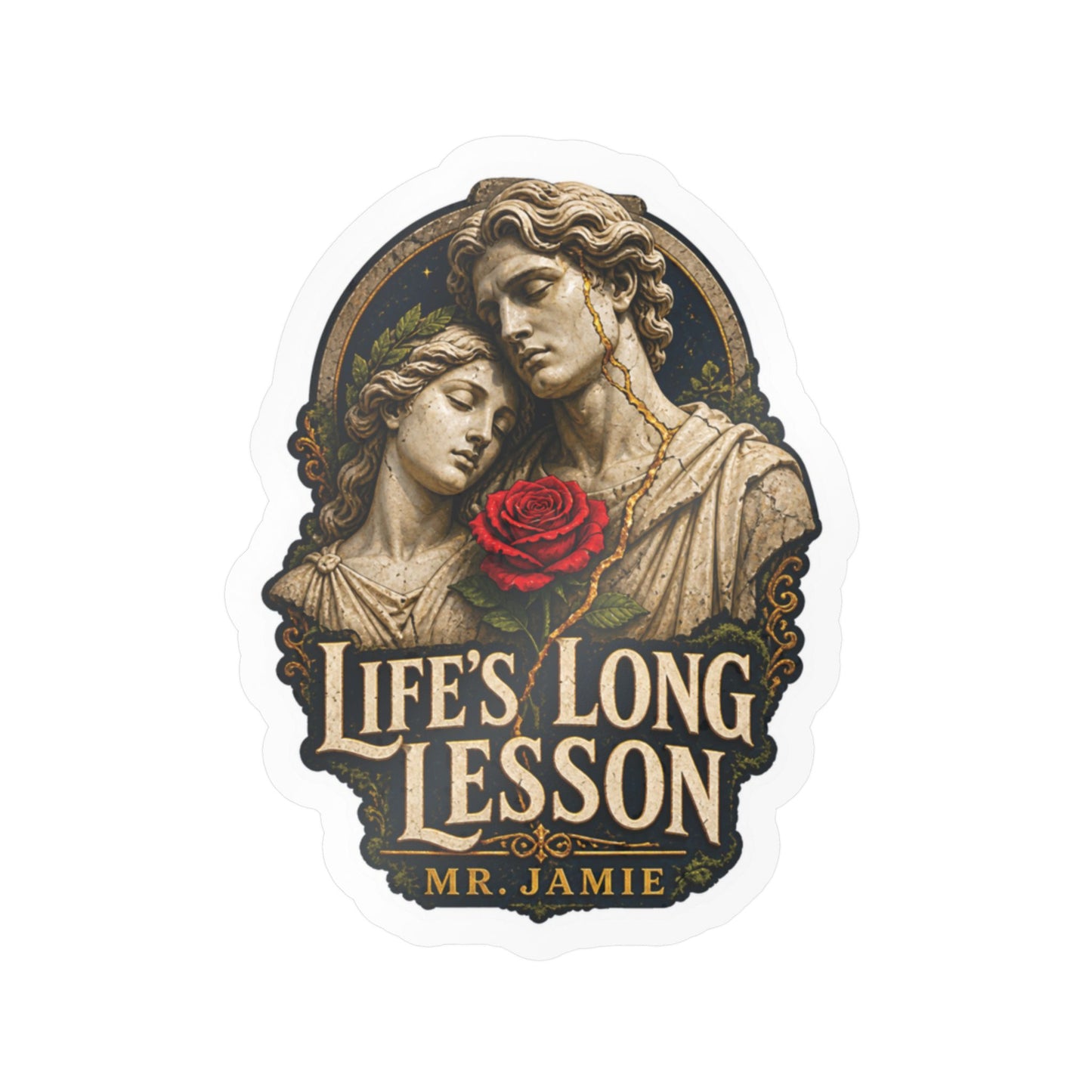 Mr. Jamie "Life's Long Lesson" Kiss-Cut Vinyl Sticker