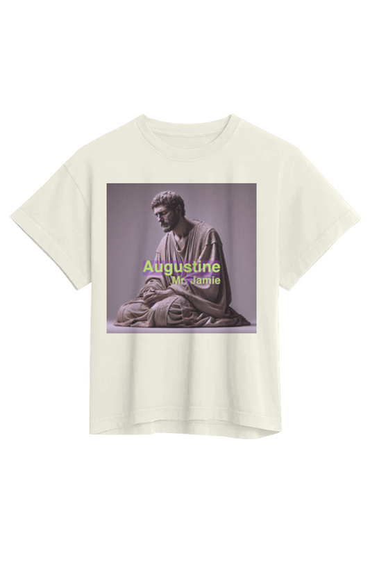 Mr. Jamie Augustine Women's Heavyweight Tee in Pearl