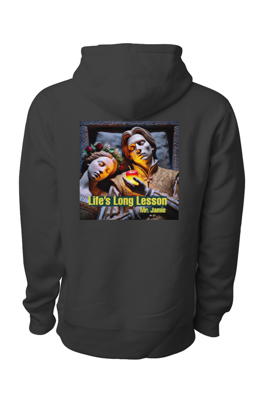 Black Mr. Jamie "Life's Long Lesson" song-inspired hoodie